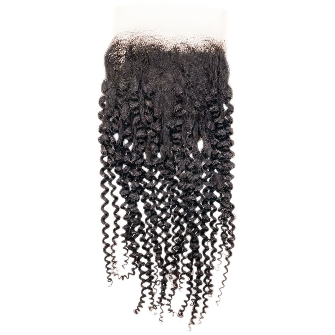Brazilian Kinky Curly Transparent Closure