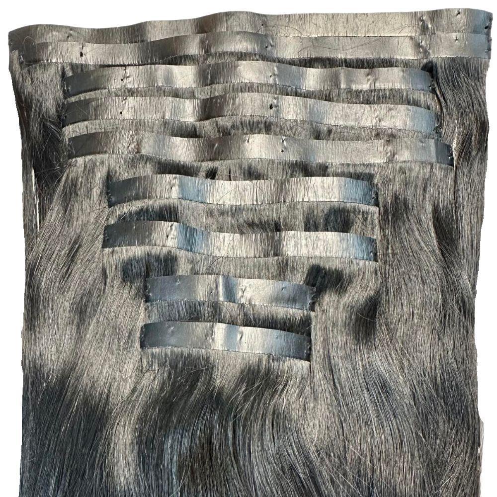 Jet Black Seamless Clip-In Extensions