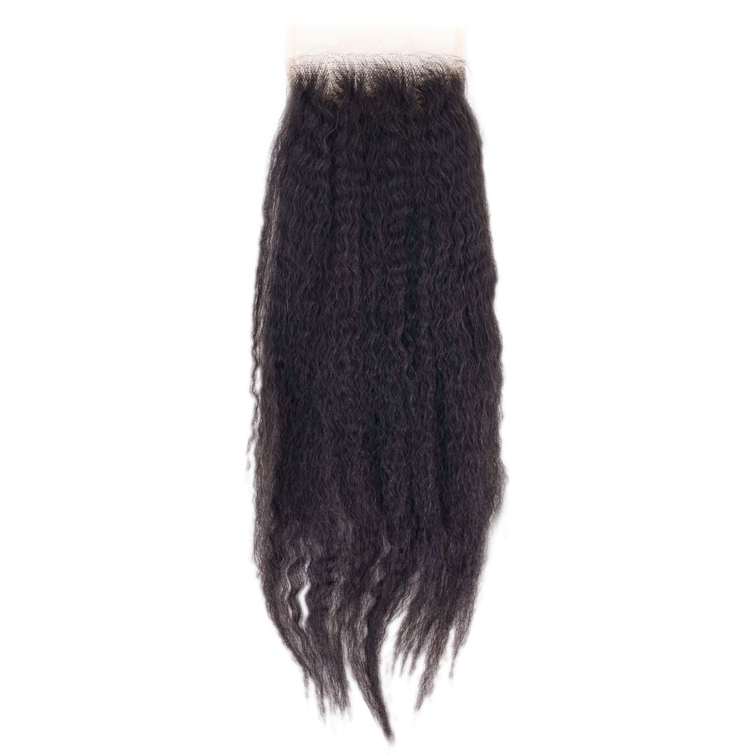 Brazilian Kinky Straight 4x4 Transparent Closure