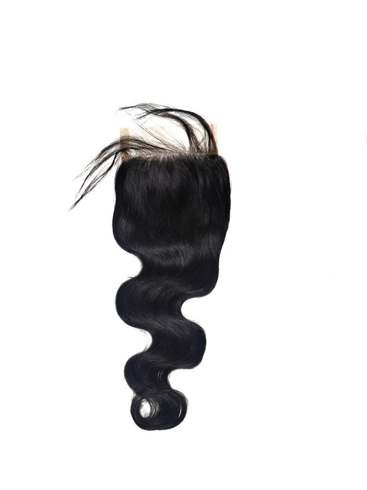 Malaysian Body Wave 4x4 Transparent Closure