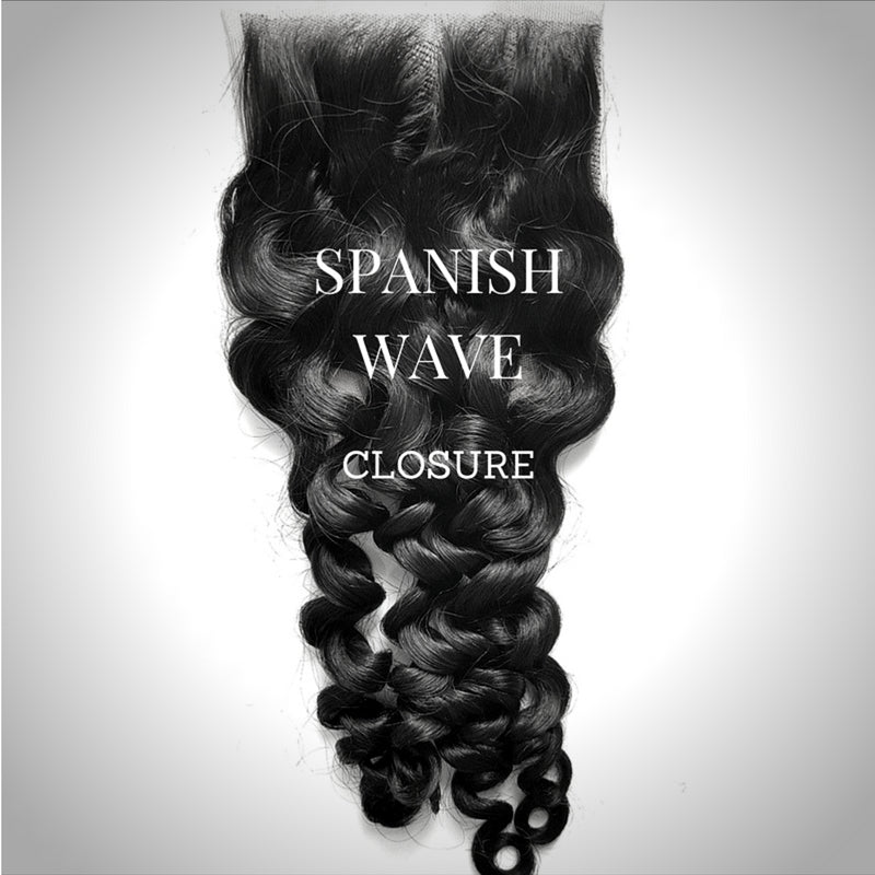 Brazilian Spanish Wave Transparent Closure