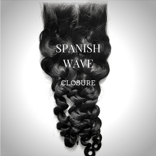 Brazilian Spanish Wave Transparent Closure